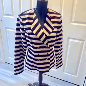 Cabi Cruise Jacket Nautical Striped Size 10. Brand New with Original Tags.